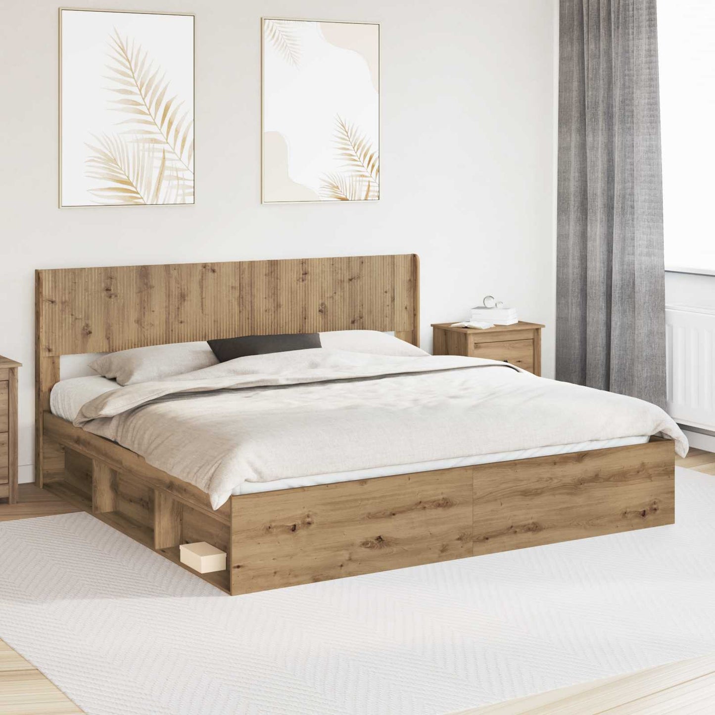 vidaXL Headboard Artisan Oak PB