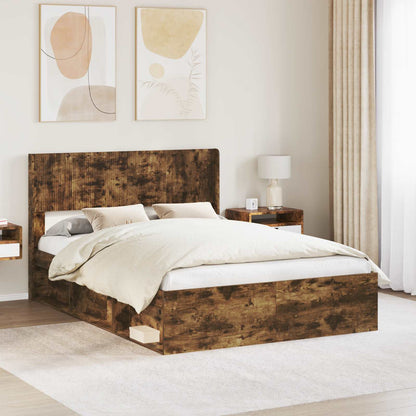 vidaXL Headboard Smoked Oak PB
