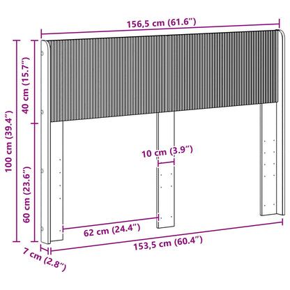 vidaXL Headboard High Gloss White PB