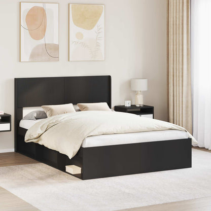 vidaXL Headboard Black PB