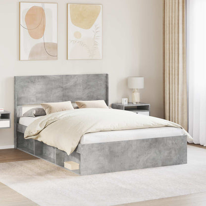 vidaXL Headboard Concrete Grey PB
