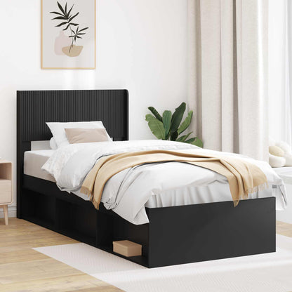 vidaXL Headboard Black PB
