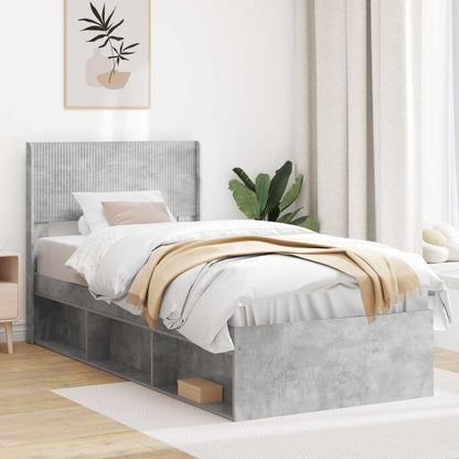 vidaXL Headboard Concrete Grey PB