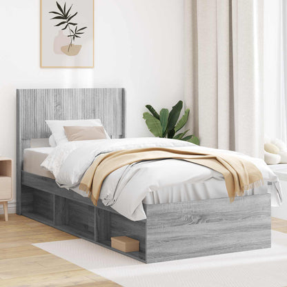 vidaXL Headboard Grey Sonoma PB
