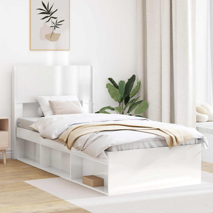 vidaXL Headboard High Gloss White PB