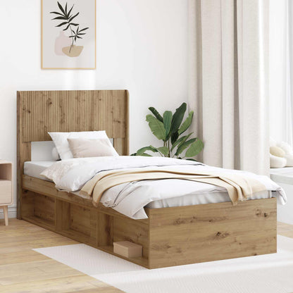 vidaXL Headboard Artisan Oak PB