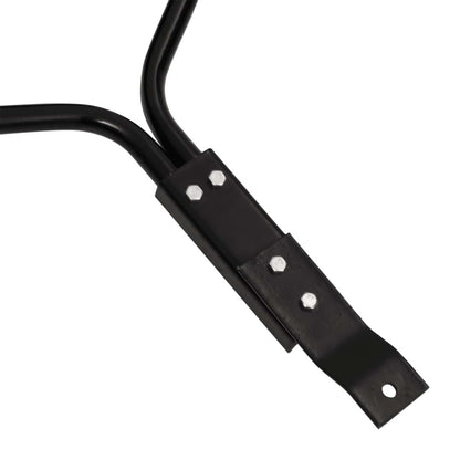 vidaXL Garden Lawn Roller Pull with Aerator Clamps Ø 30 x 90 cm Steel