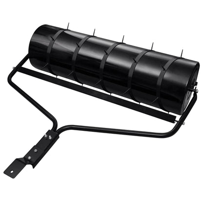 vidaXL Garden Lawn Roller Pull with Aerator Clamps Ø 30 x 90 cm Steel