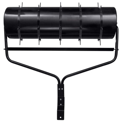vidaXL Garden Lawn Roller Pull with Aerator Clamps Ø 30 x 90 cm Steel