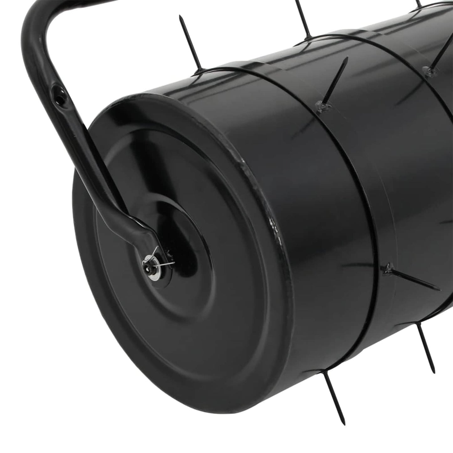 vidaXL Garden Lawn Roller Pull with Aerator Clamps Ø 30 x 90 cm Steel