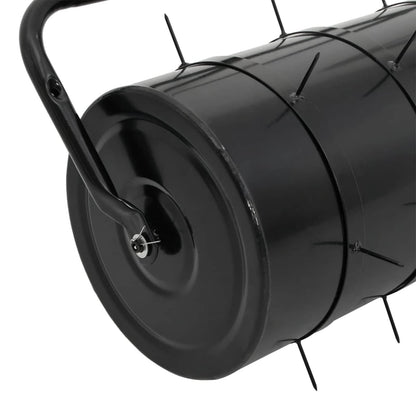 vidaXL Garden Lawn Roller Pull with Aerator Clamps Ø 30 x 90 cm Steel