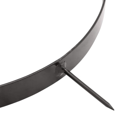 vidaXL Garden Lawn Roller Pull with Aerator Clamps Ø 30 x 90 cm Steel