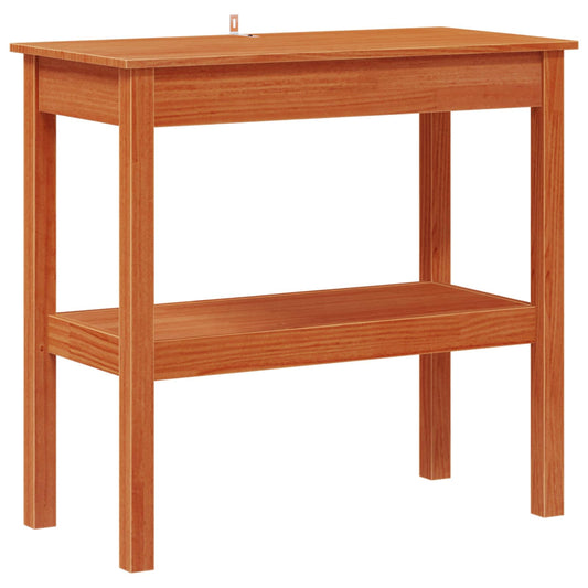 vidaXL Console Table Wax Brown 80 x 40 x 75 cm Solid Pine Wood