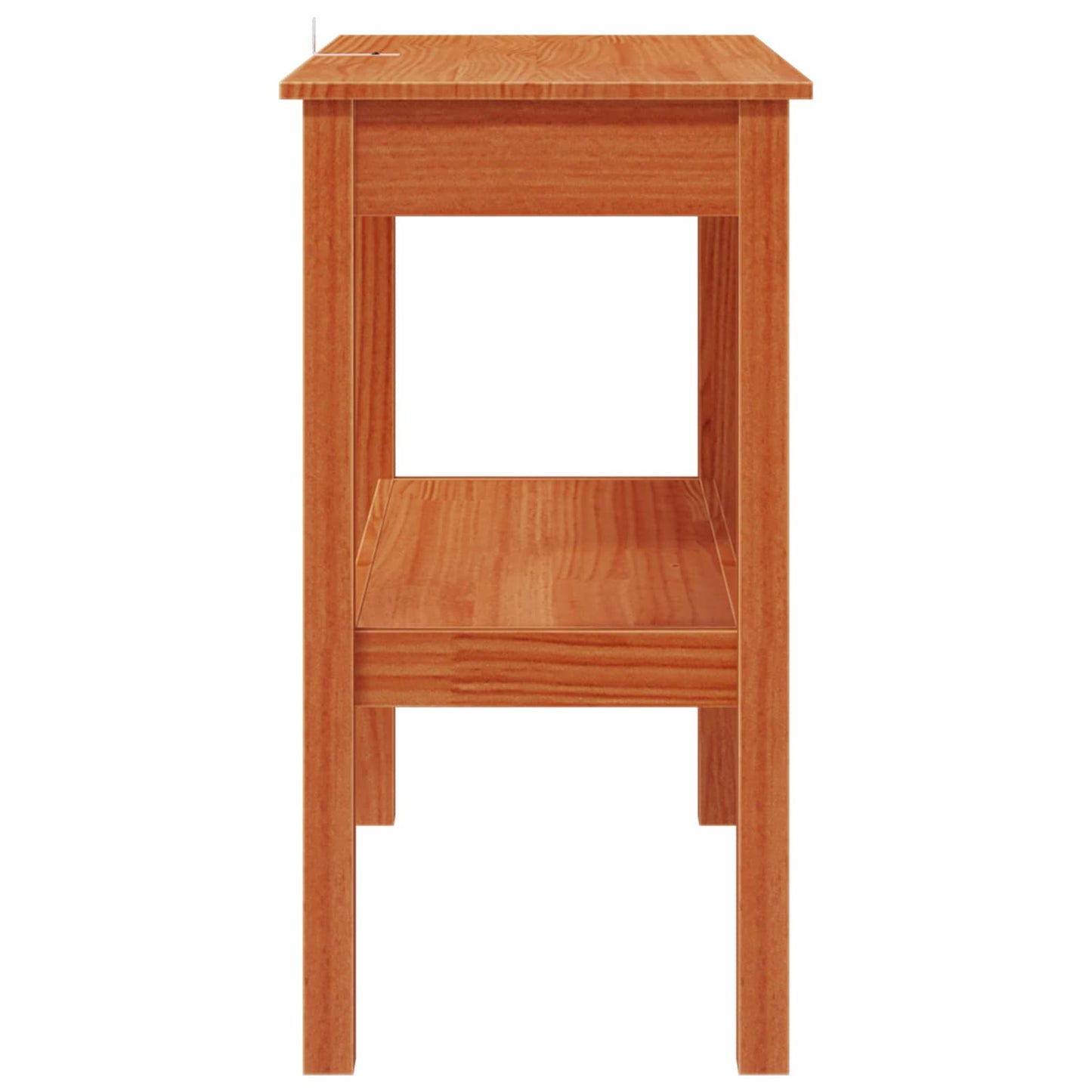 vidaXL Console Table Wax Brown 80 x 40 x 75 cm Solid Pine Wood