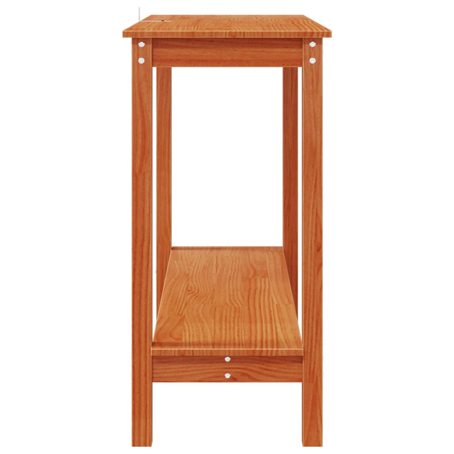 vidaXL Console Table Wax Brown 110 x 40 x 80 cm Solid Pine Wood
