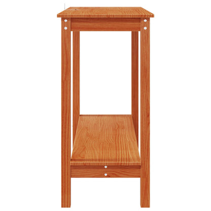 vidaXL Console Table Wax Brown 110 x 40 x 80 cm Solid Pine Wood