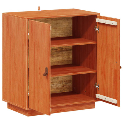 vidaXL Sideboard Wax Brown 65.5 x 40 x 75 cm Solid Pine Wood