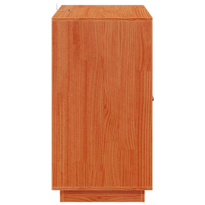 vidaXL Sideboard Wax Brown 65.5 x 40 x 75 cm Solid Pine Wood