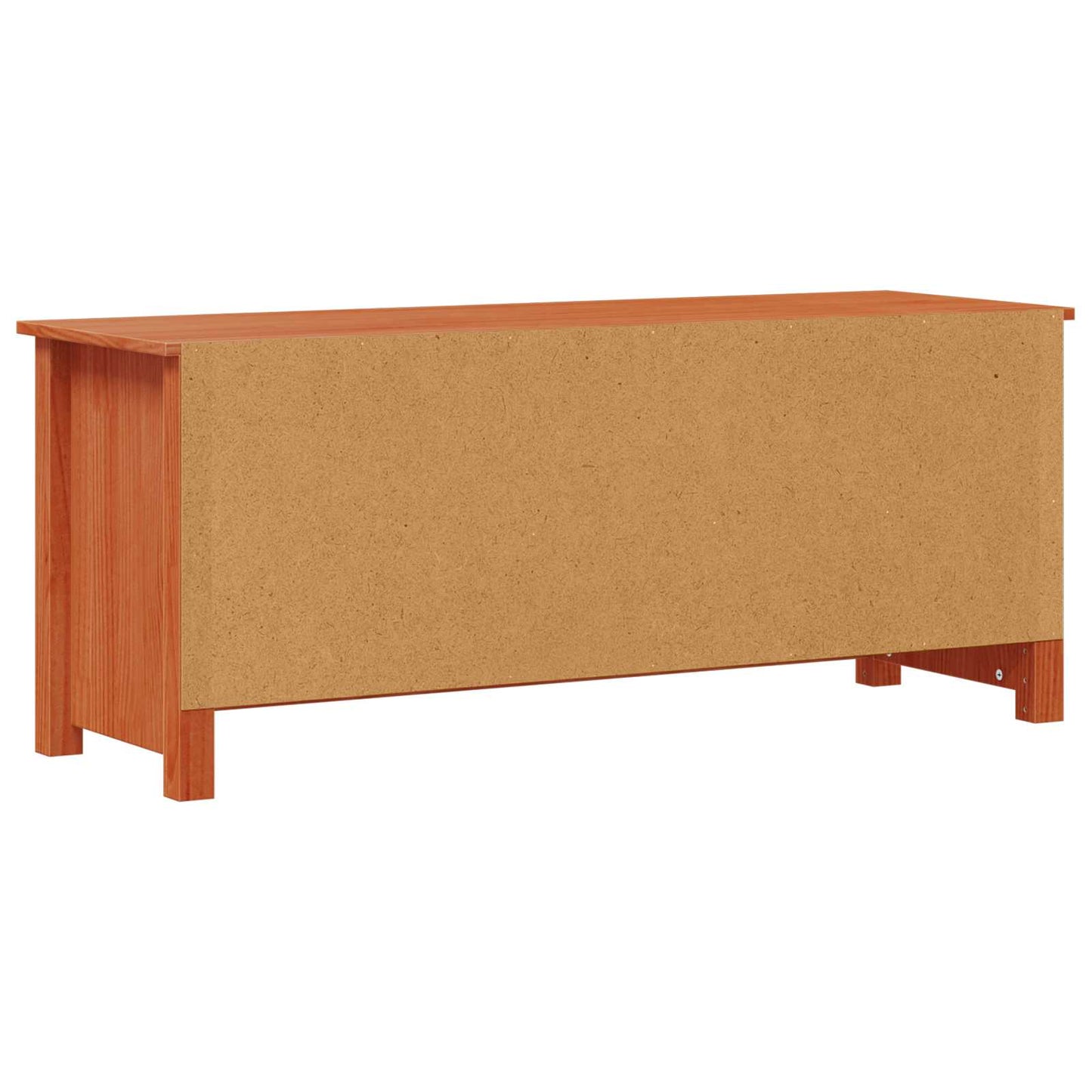 vidaXL Shoe Cabinet Wax Brown 110 x 38 x 45.5 cm Solid Pine Wood