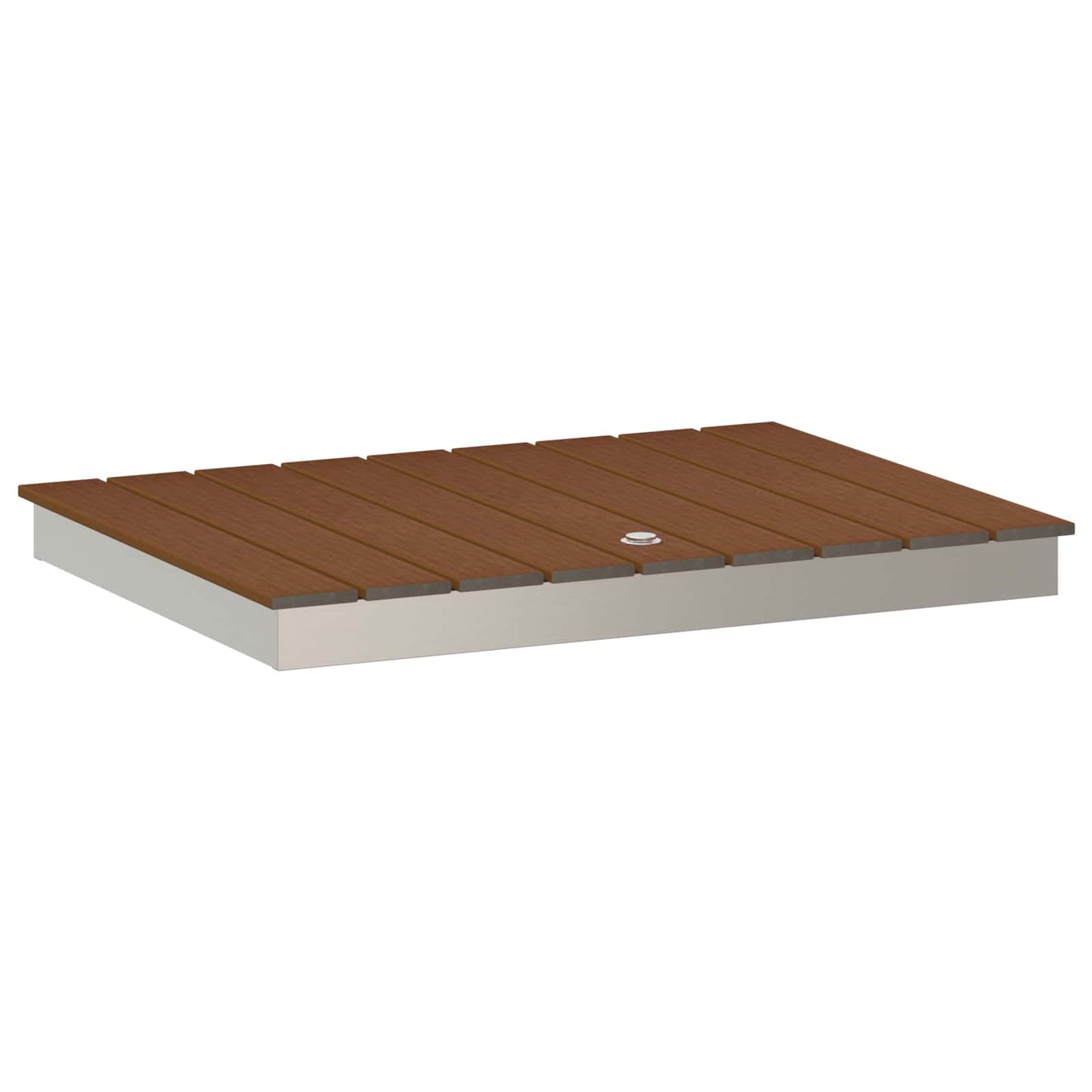 vidaXL Garden Floor Shower WPC and Stainless Steel 201 Brown