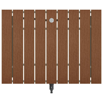vidaXL Garden Floor Shower WPC and Stainless Steel 201 Brown