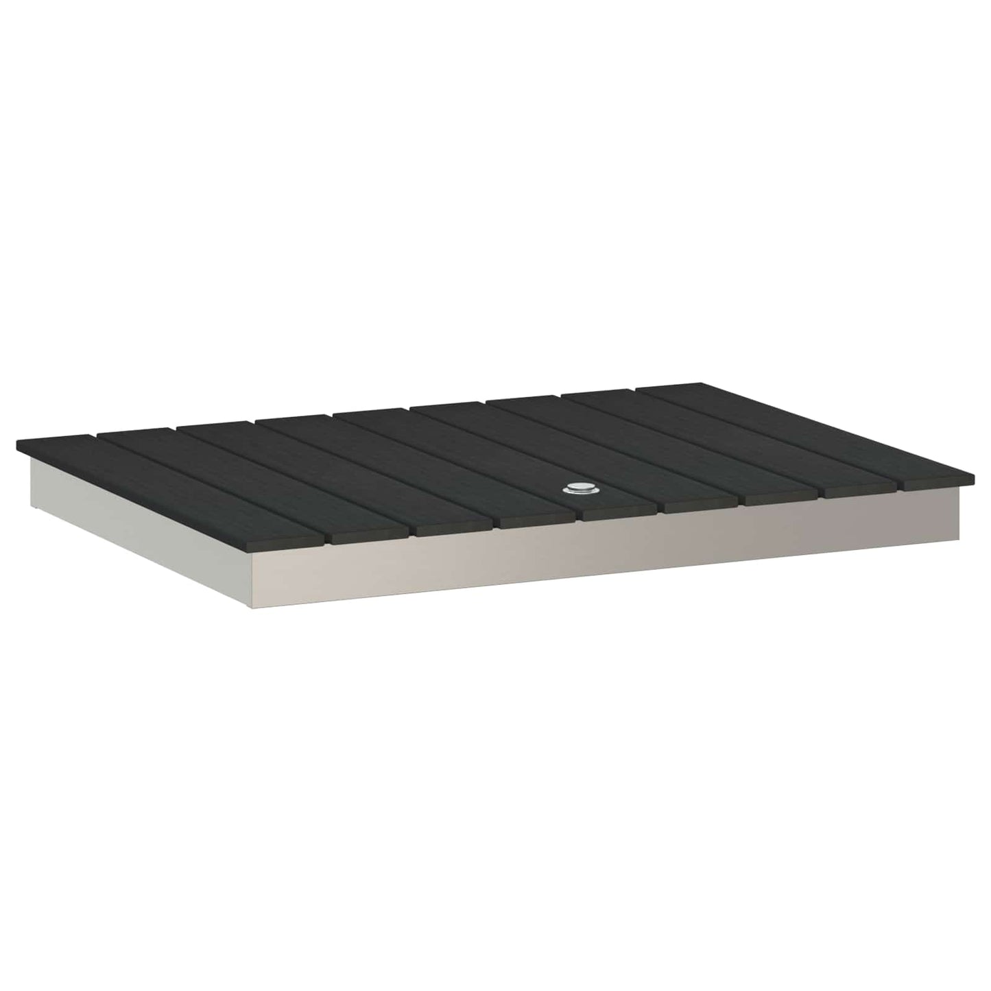 vidaXL Garden Floor Shower WPC and Stainless Steel 201 Anthracite