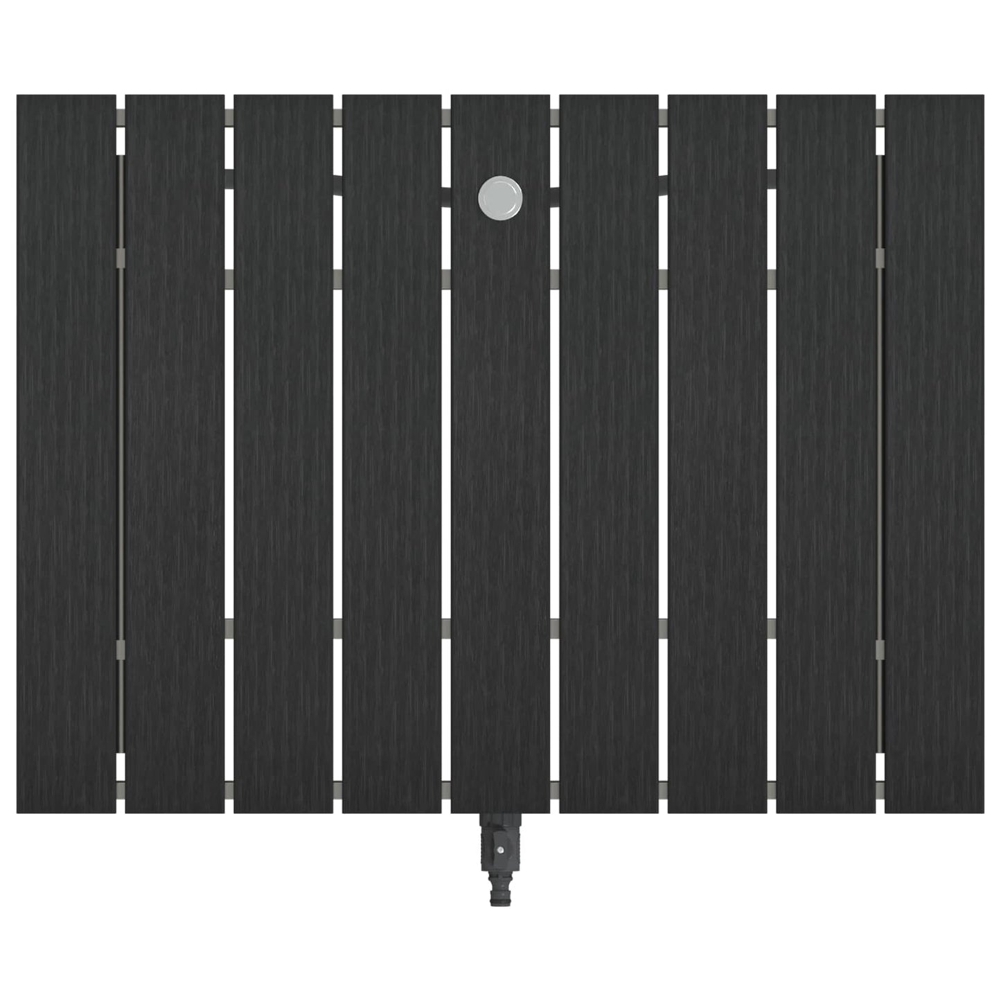 vidaXL Garden Floor Shower WPC and Stainless Steel 201 Anthracite