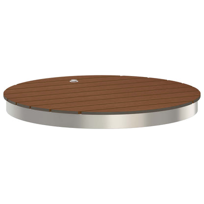 vidaXL Garden Floor Shower WPC and Stainless Steel 201 Brown
