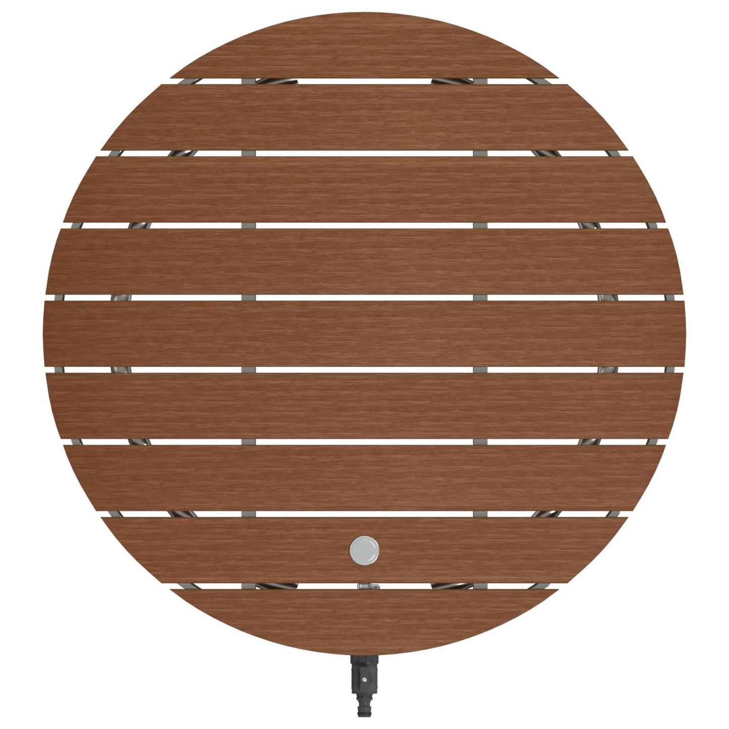 vidaXL Garden Floor Shower WPC and Stainless Steel 201 Brown