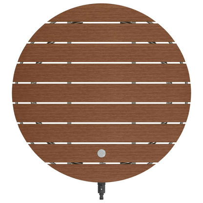 vidaXL Garden Floor Shower WPC and Stainless Steel 201 Brown