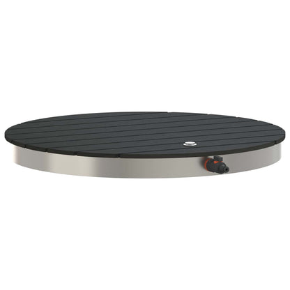 vidaXL Garden Floor Shower WPC and Stainless Steel 201 Anthracite