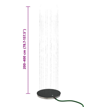 vidaXL Garden Floor Shower WPC and Stainless Steel 201 Anthracite