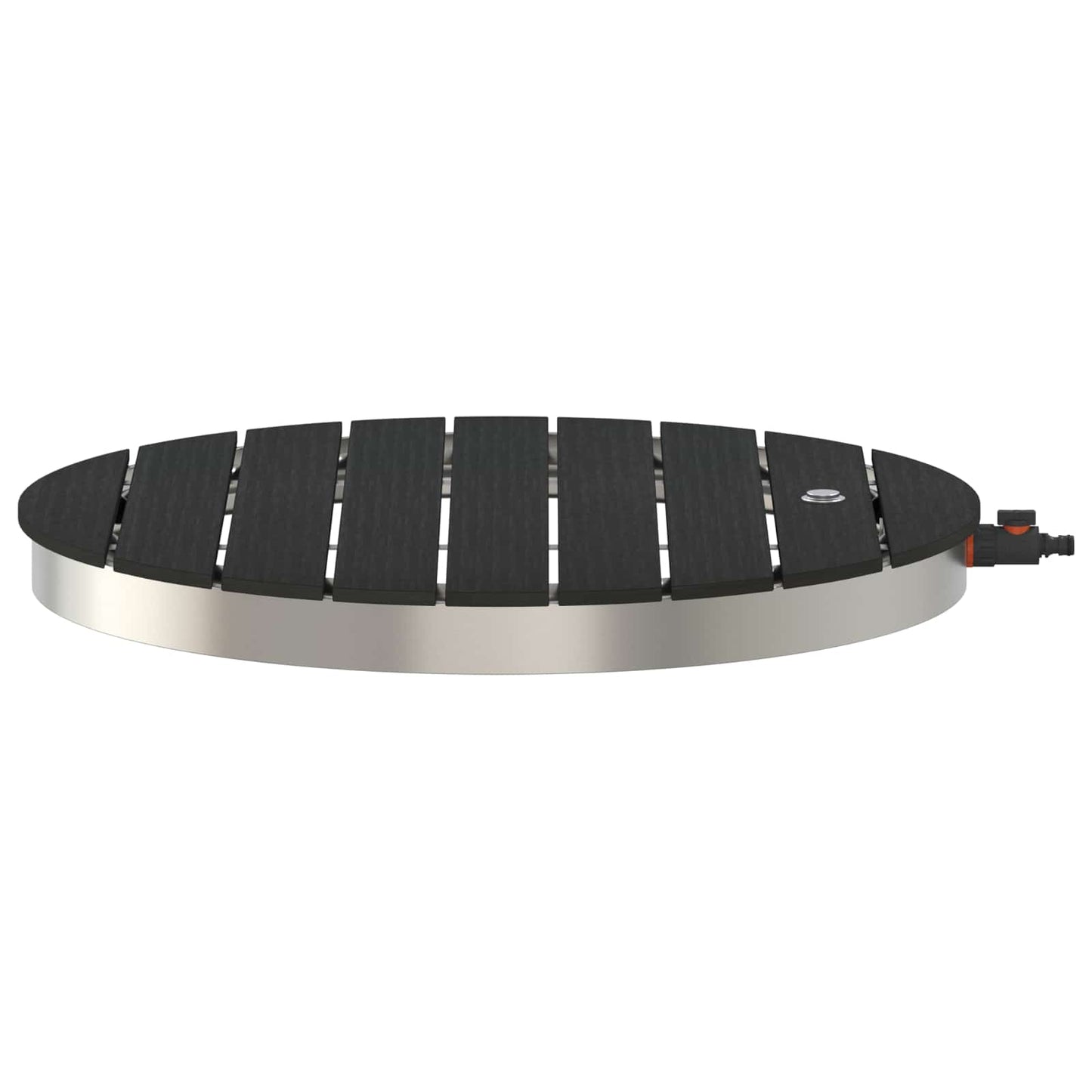 vidaXL Garden Floor Shower WPC and Stainless Steel 201 Anthracite