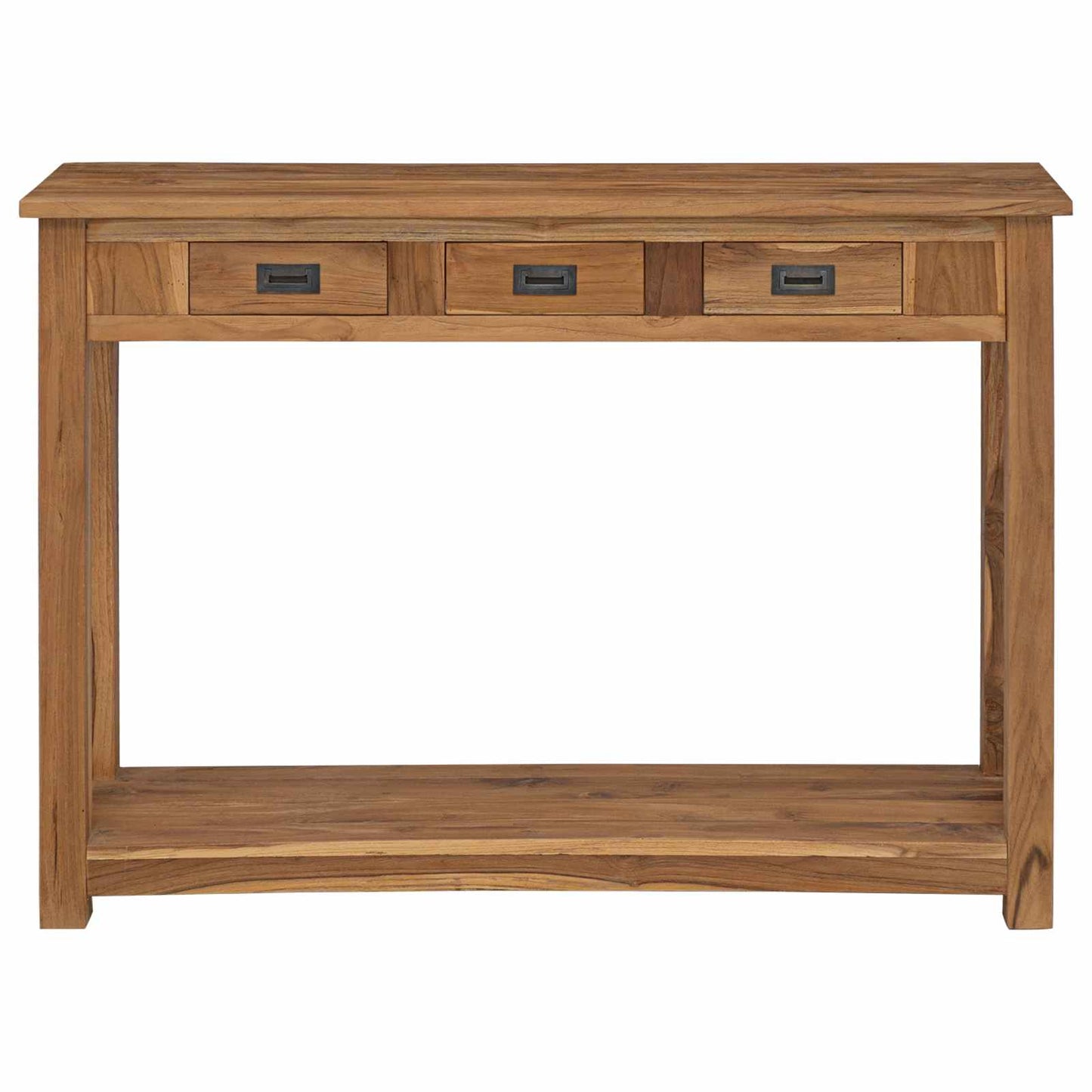 vidaXL Console Table Natural 110 x 30 x 80 cm Solid Teak Wood