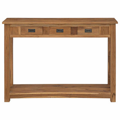 vidaXL Console Table Natural 110 x 30 x 80 cm Solid Teak Wood