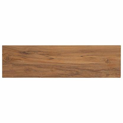 vidaXL Console Table Natural 110 x 30 x 80 cm Solid Teak Wood