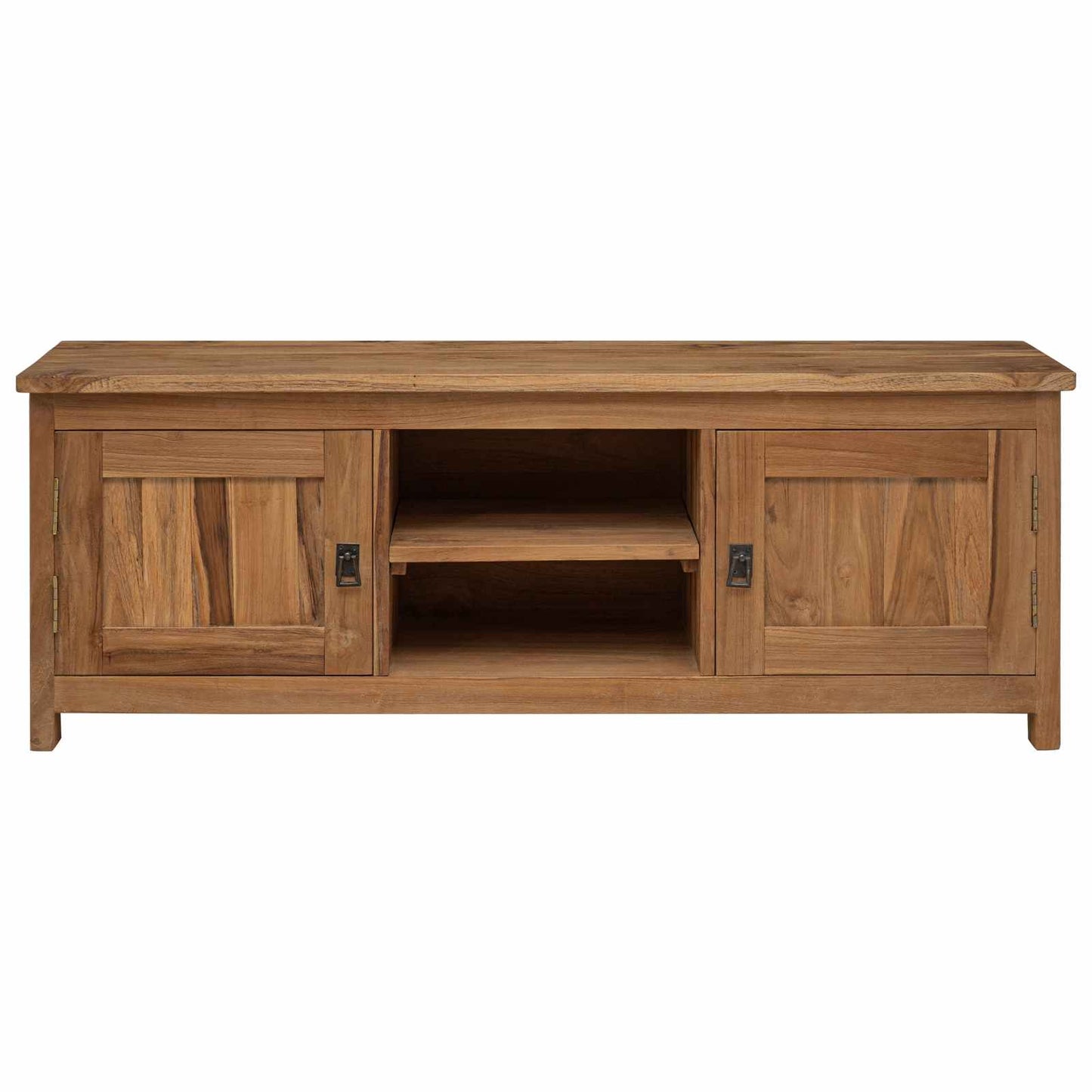 vidaXL TV cabinet 110 x 30 x 40 cm Natural Solid Teak Wood
