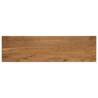 vidaXL TV cabinet 110 x 30 x 40 cm Natural Solid Teak Wood