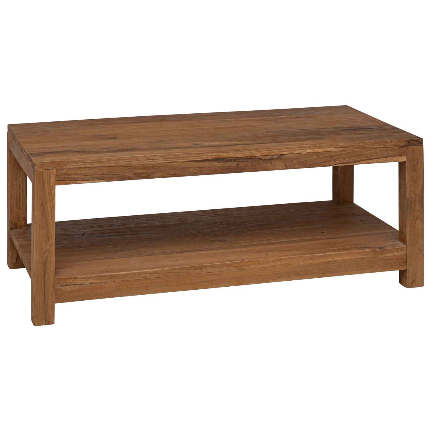 vidaXL Coffee Table Natural 100 x 50 x 40 cm Solid Teak Wood