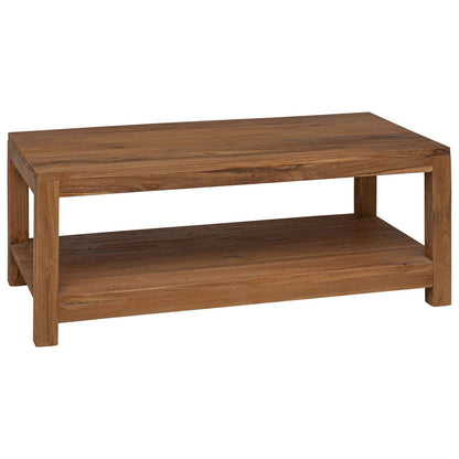 vidaXL Coffee Table Natural 100 x 50 x 40 cm Solid Teak Wood