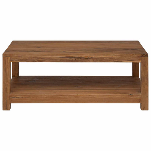 vidaXL Coffee Table Natural 100 x 50 x 40 cm Solid Teak Wood