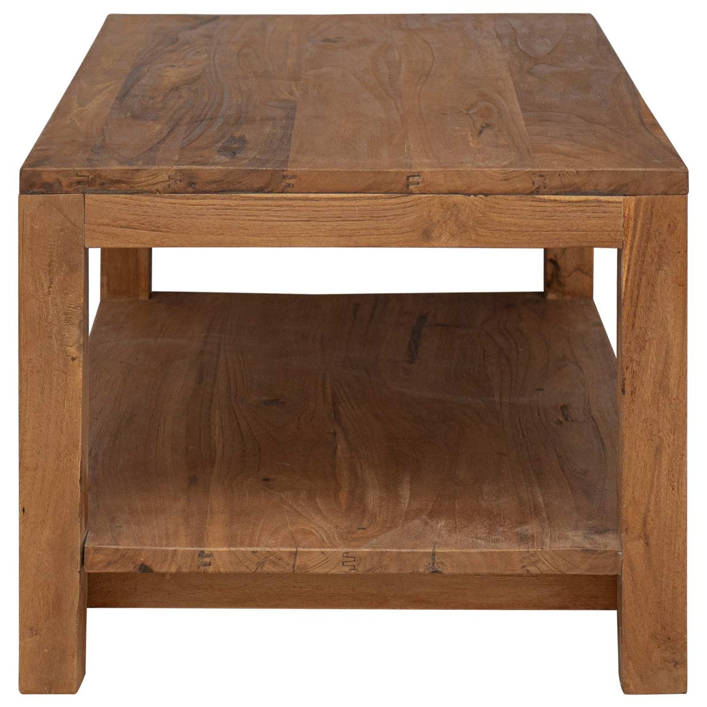 vidaXL Coffee Table Natural 100 x 50 x 40 cm Solid Teak Wood