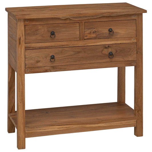 vidaXL Sideboard Natural 79 x 35 x 80 cm Solid Teak Wood