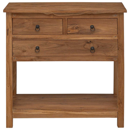 vidaXL Sideboard Natural 79 x 35 x 80 cm Solid Teak Wood