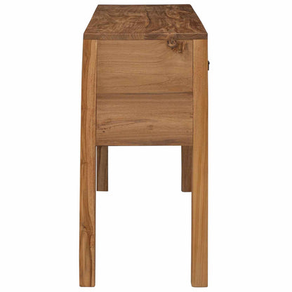 vidaXL Sideboard Natural 110 x 35 x 75.5 cm Solid Teak Wood