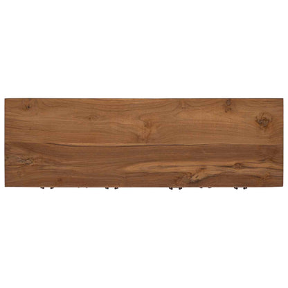 vidaXL Sideboard Natural 110 x 35 x 75.5 cm Solid Teak Wood