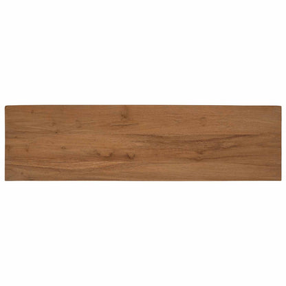 vidaXL TV Cabinet 110 x 30 x 35 cm Natural Solid Teak Wood