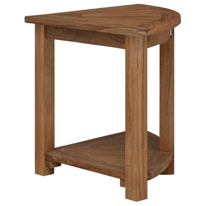 vidaXL Bathroom Side Table Natural 45 x 45 x 46 cm Solid Teak Wood