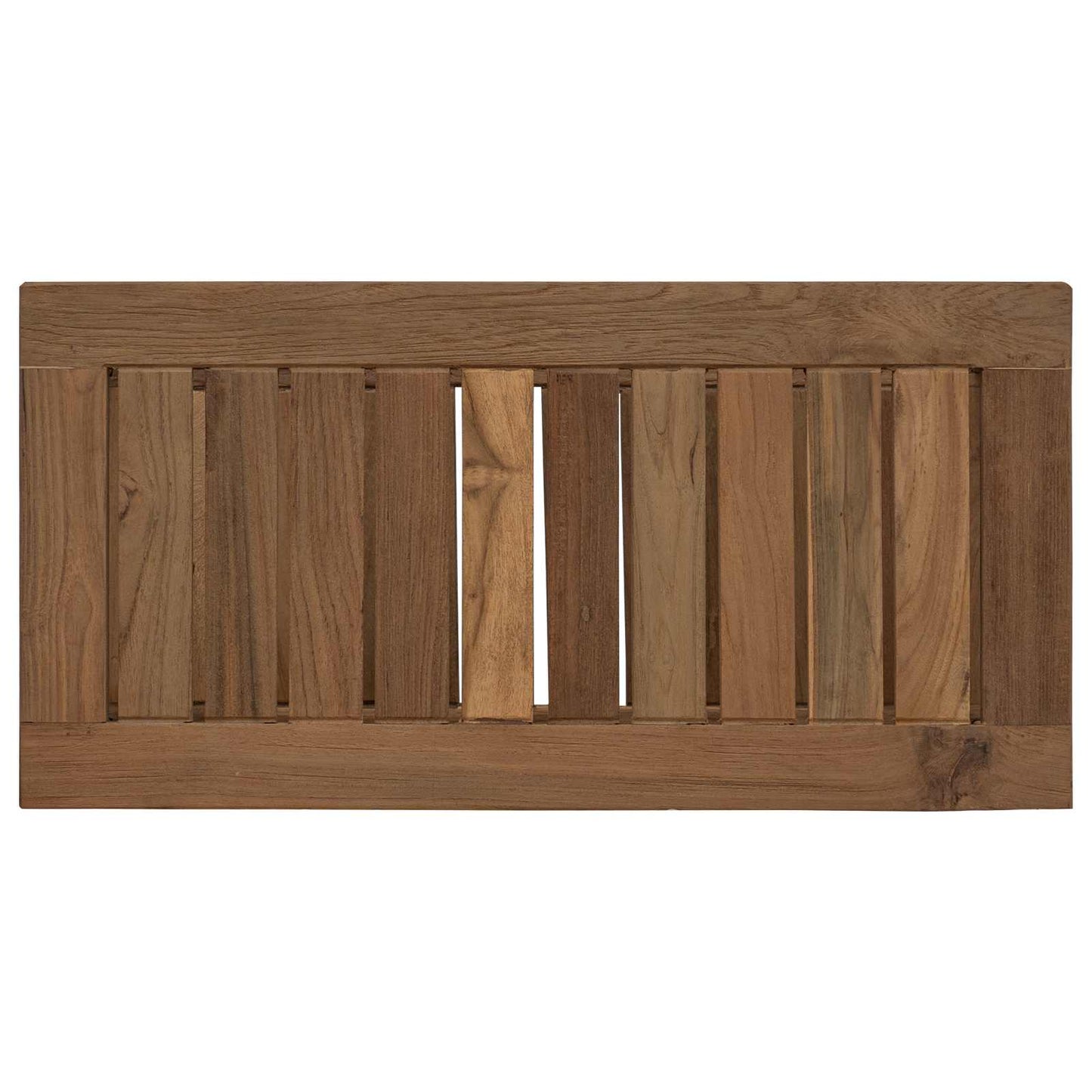 vidaXL Bathroom Side Table Natural 60 x 30 x 45 cm Solid Teak Wood
