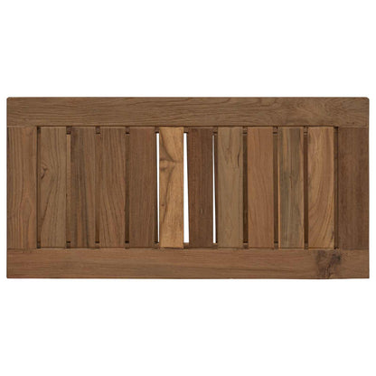 vidaXL Bathroom Side Table Natural 60 x 30 x 45 cm Solid Teak Wood